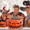 Halloween Candy Bowl, Animated Pumpkin Candy Holder, Lighted Red Eyes and Sound Candy Dish with Motion Activated