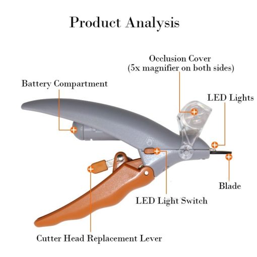 Pet Nail Clippers, Safe Toenail Trimmer, Pet Nail Clipper With Quick Sensors