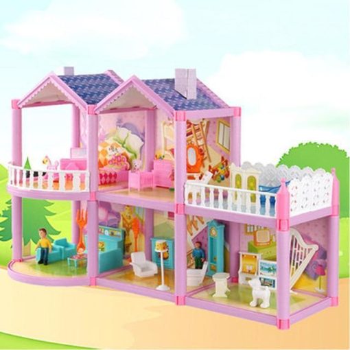 Maison de poupée Villa DIY à assembler