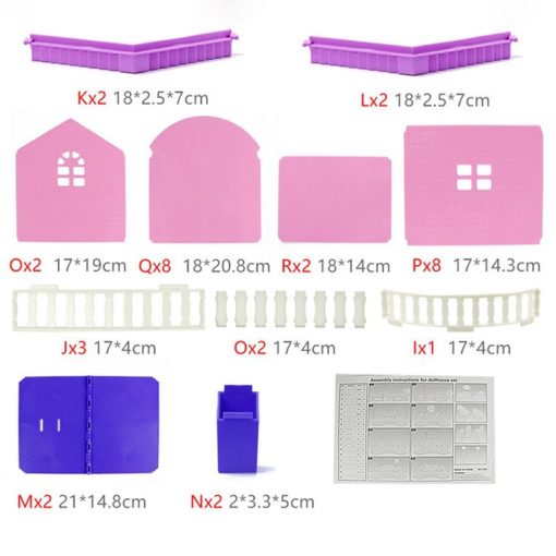 Maison de poupée Villa DIY à assembler