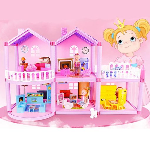 Maison de poupée Villa DIY à assembler